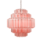 Designer Pink Palermo Murano Chandelier product image