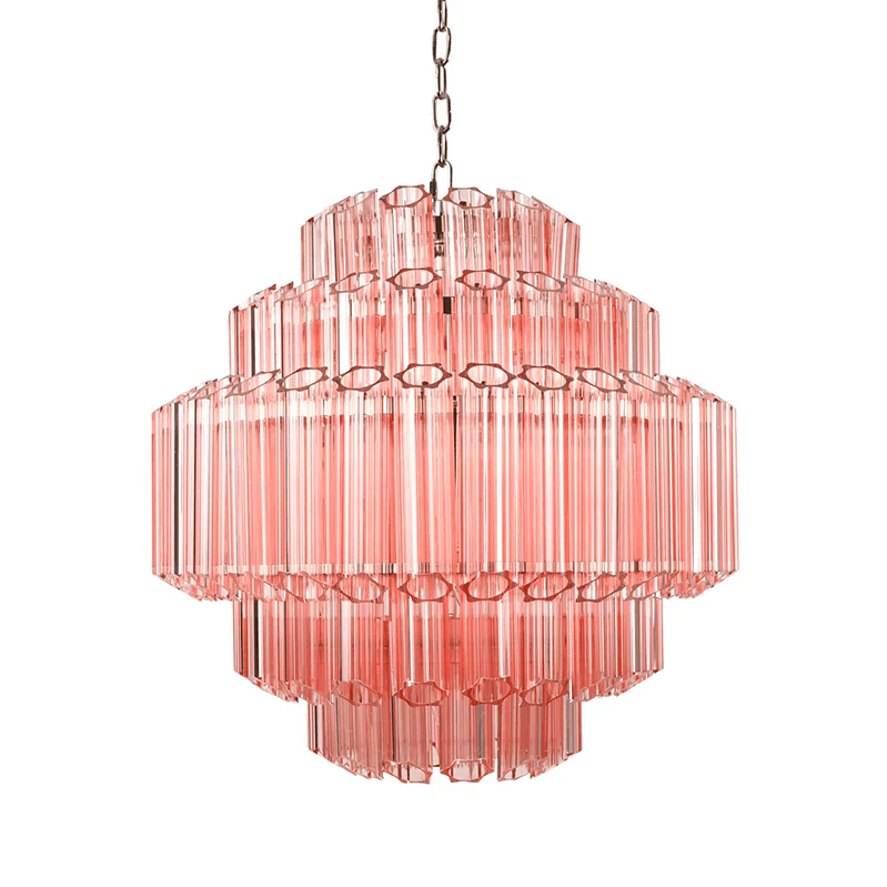 Designer Pink Palermo Murano Chandelier product image