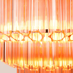 Designer Pink Palermo Murano Chandelier product image