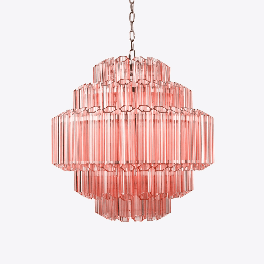 Designer Pink Palermo Murano Chandelier product image