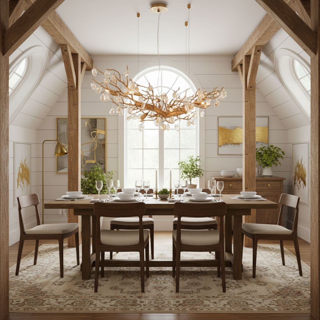 Designer Stone Crystal Brass Chandelier material and finish detail
