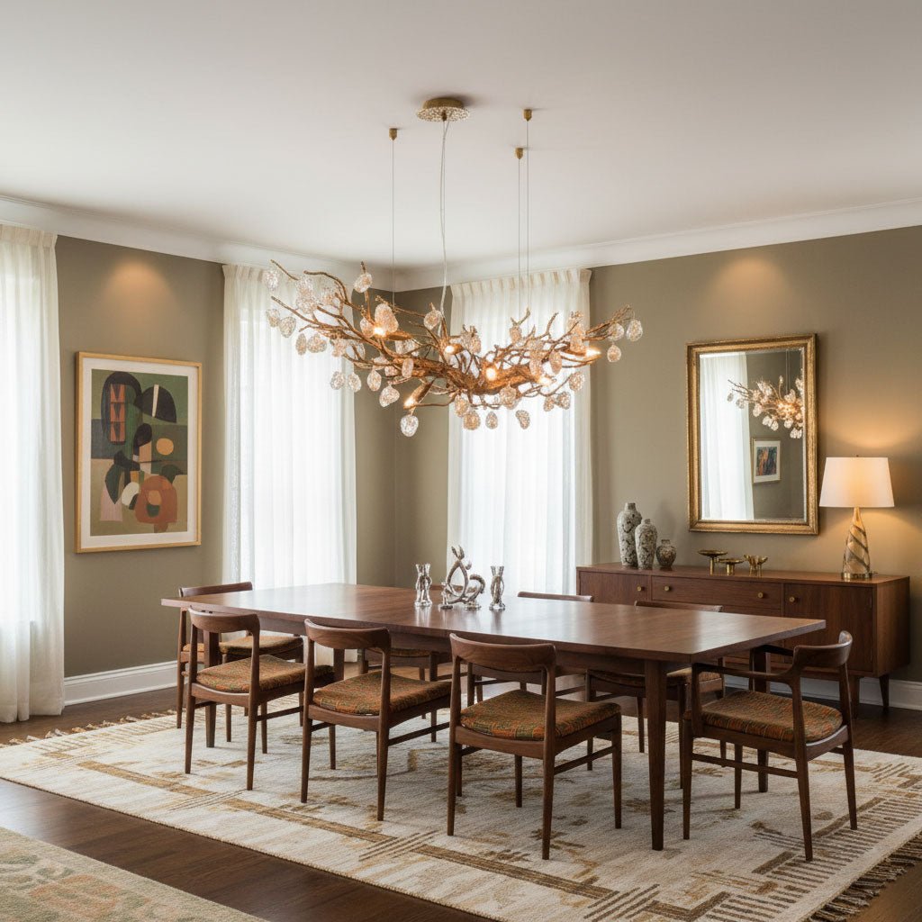 Designer Stone Crystal Brass Chandelier product image