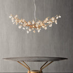 Designer Stone Crystal Brass Chandelier product image