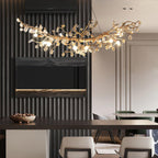 Designer Stone Crystal Brass Chandelier product image