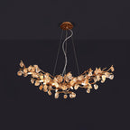Designer Stone Crystal Brass Chandelier product image