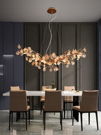 Designer Stone Crystal Brass Chandelier product image