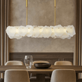 Norham Alabaster Linear Chandelier by Bling Lighting Studio