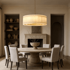 Valmont Alabaster Round Chandelier 31" by Bling Lighting Studio
