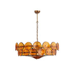 Disc Murano Chandelier by Bling Lighting Studio