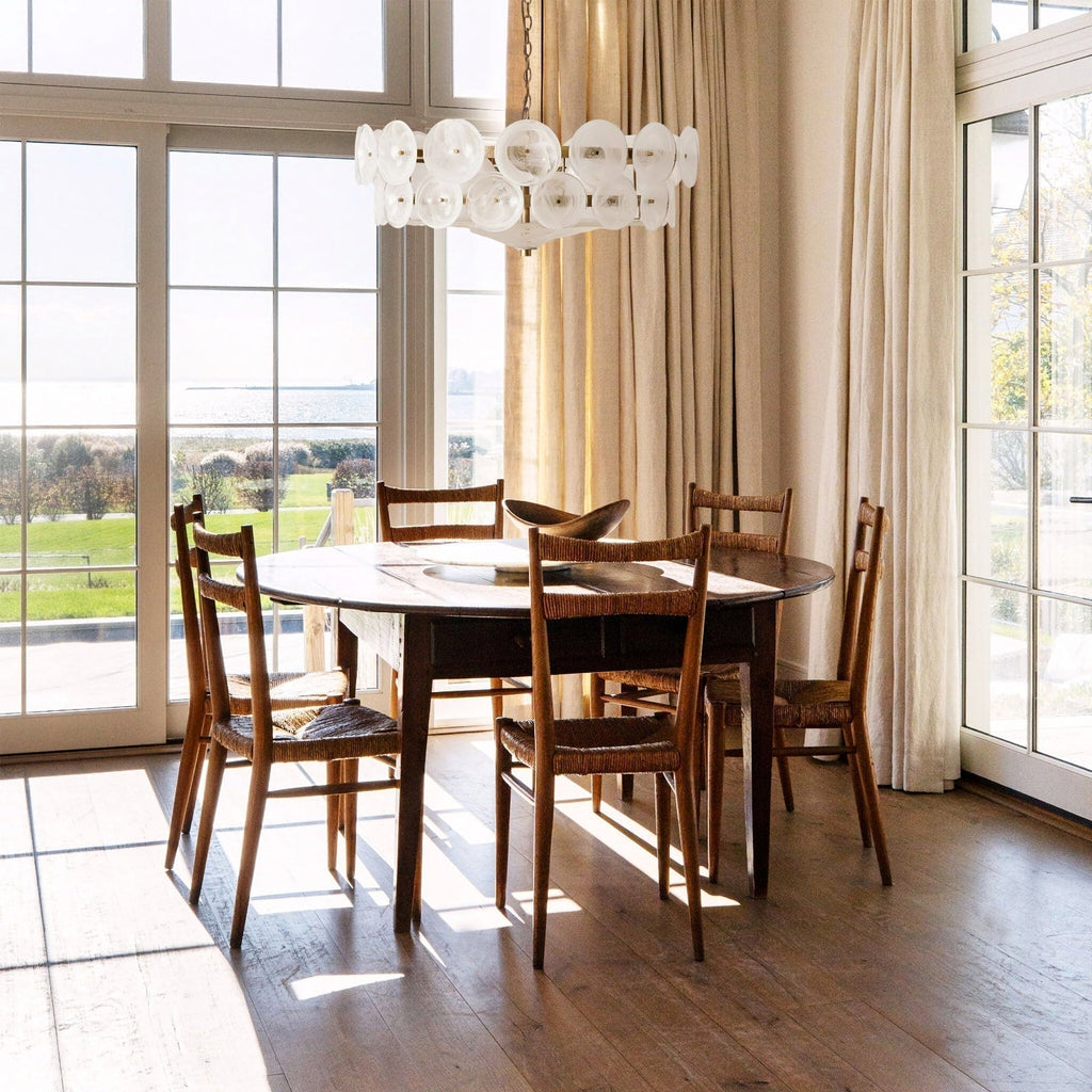 Disc Murano Chandelier material and finish detail