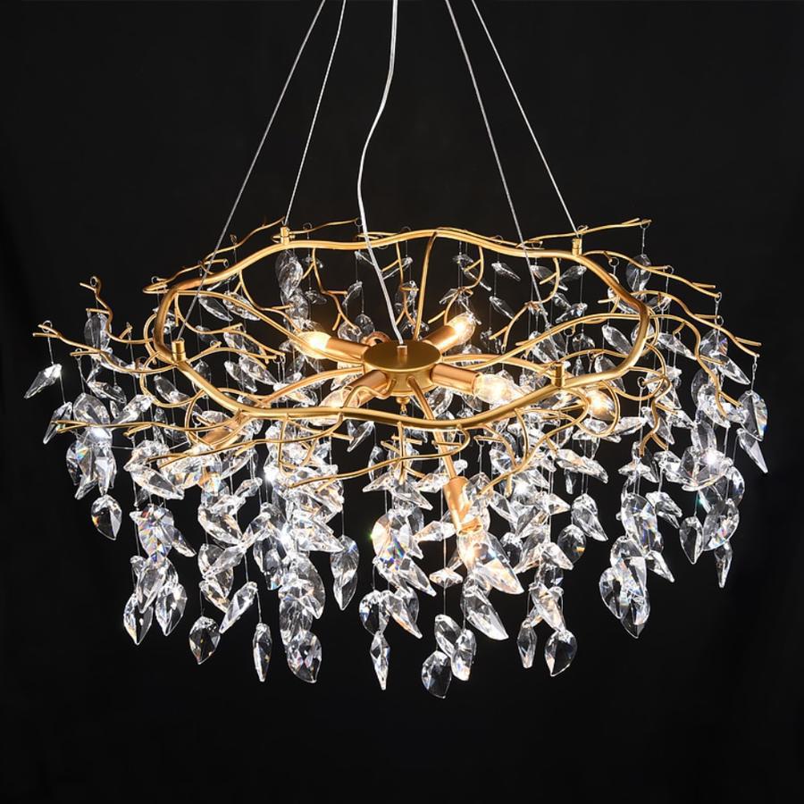 Doris Round Branch Chandelier for High Ceilings detail view