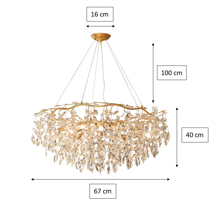 Doris Round Branch Chandelier for High Ceilings product image