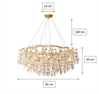 Doris Round Modern Branch Chandeliers by Bling Lighting Studio
