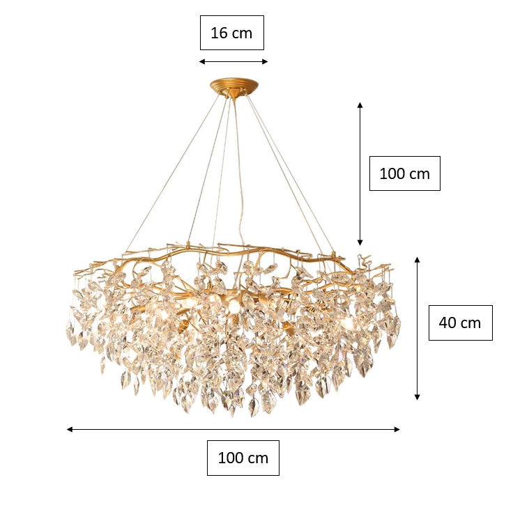 Doris Round Modern Branch Chandeliers by Bling Lighting Studio