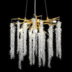Doris White Crystal Branch Chandelier for Staircase additional product view