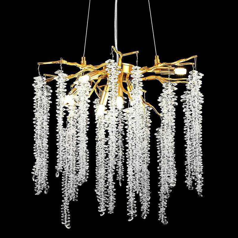 Doris White Crystal Branch Chandelier for Staircase additional product view