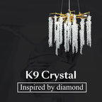 Doris White Crystal Branch Chandelier for Staircase product image