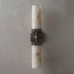 Double-Head Alabaster Wall Sconce