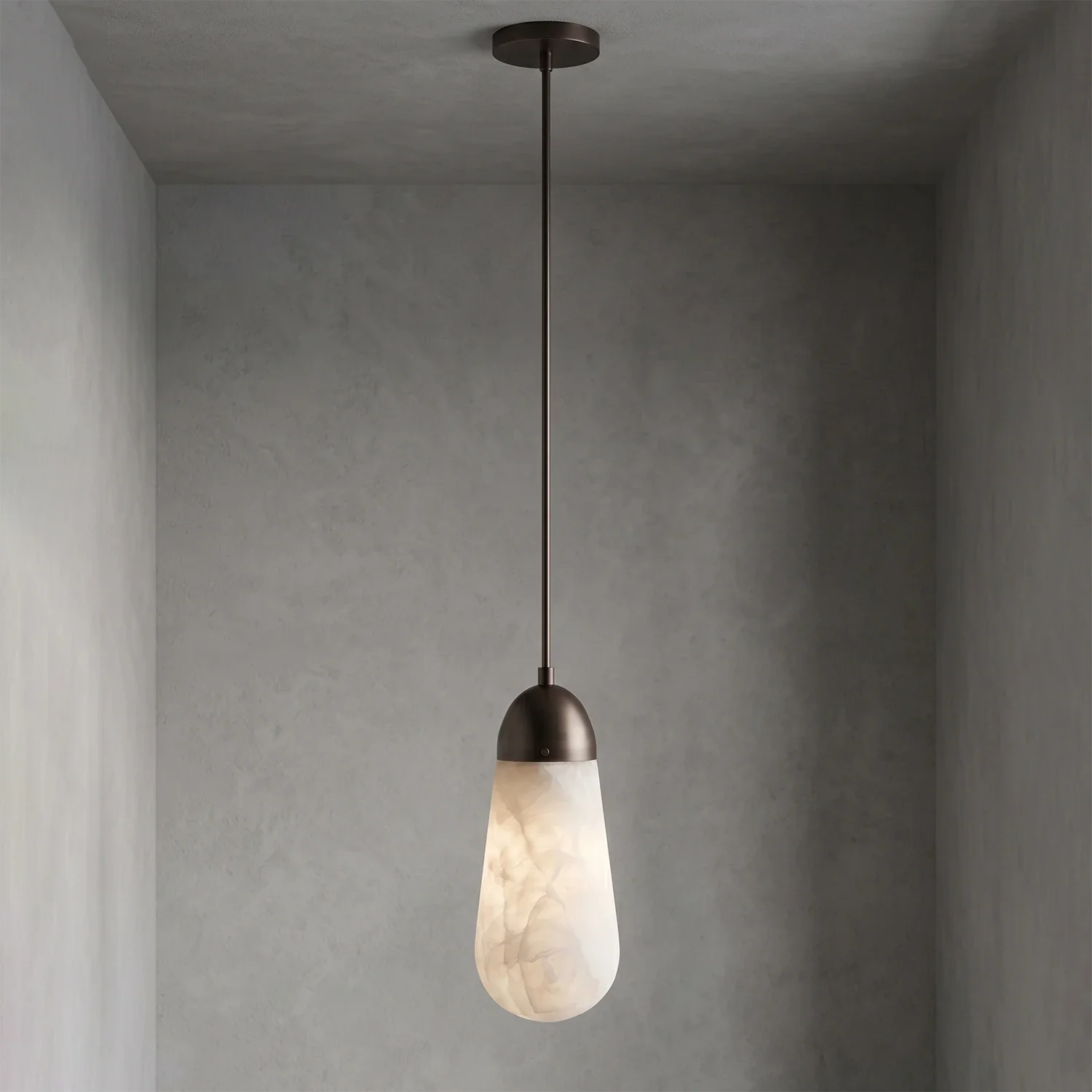 Droplet Natural Alabaster Multi-Chandelier