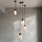 Droplet Natural Alabaster Multi-Chandelier