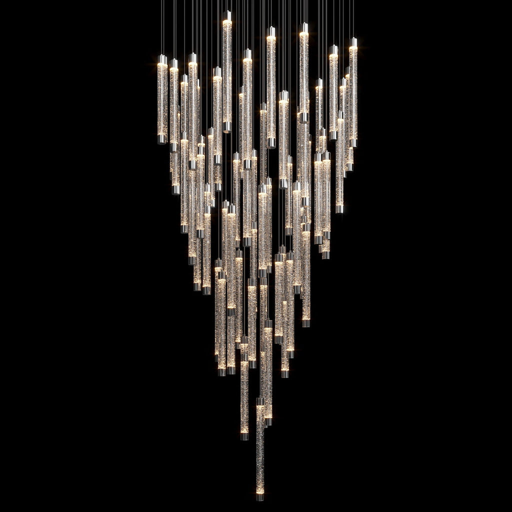 Bubble Tube Cascade Chandelier
