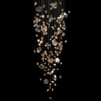 Champagne Crystal Meteor Chandelier
