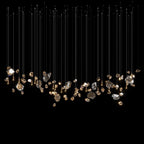 Champagne Crystal Meteor Chandelier