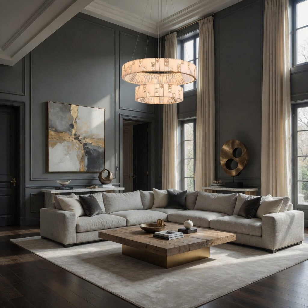 Edes Alabaster Crystal Chandelier additional product view