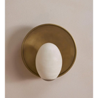 Egg Alabaster Sconces