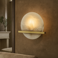 Elara Natural Alabaster Wall Sconce by Bling Lighting Studio
