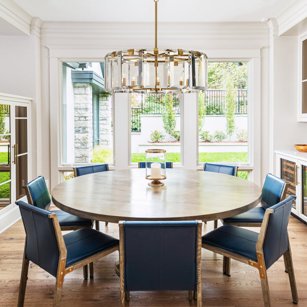 Elegant Amaya Round Chandelier 30" 38" 48" detail view
