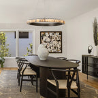 Elegant Avalon Alabaster Chandelier material and finish detail