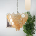 Elegant Gold Murano Disc Chandelier product image