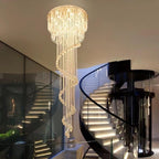 Elegant Harmony Spiral Chandelier detail view
