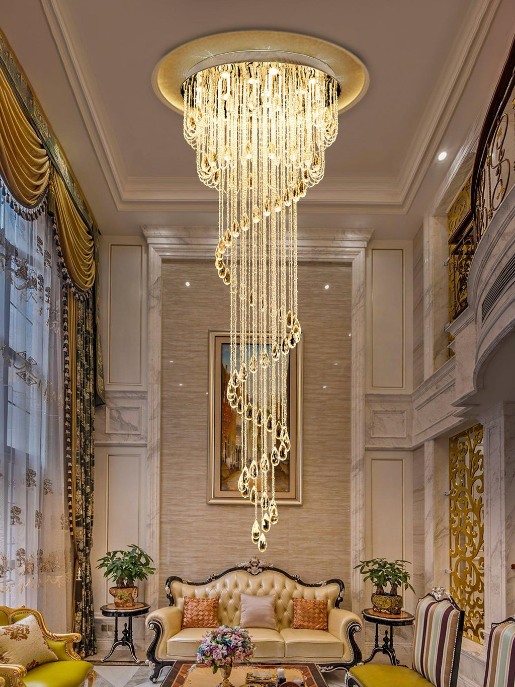 Elegant Harmony Spiral Chandelier product image