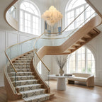 Elegant Hexa Alabaster Cascade Chandelier additional product view