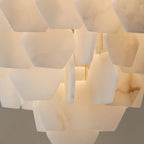 Elegant Hexa Alabaster Cascade Chandelier product image