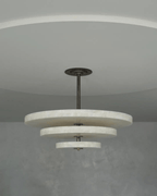 Elegant Ice Queen Alabaster Chandelier material and finish detail
