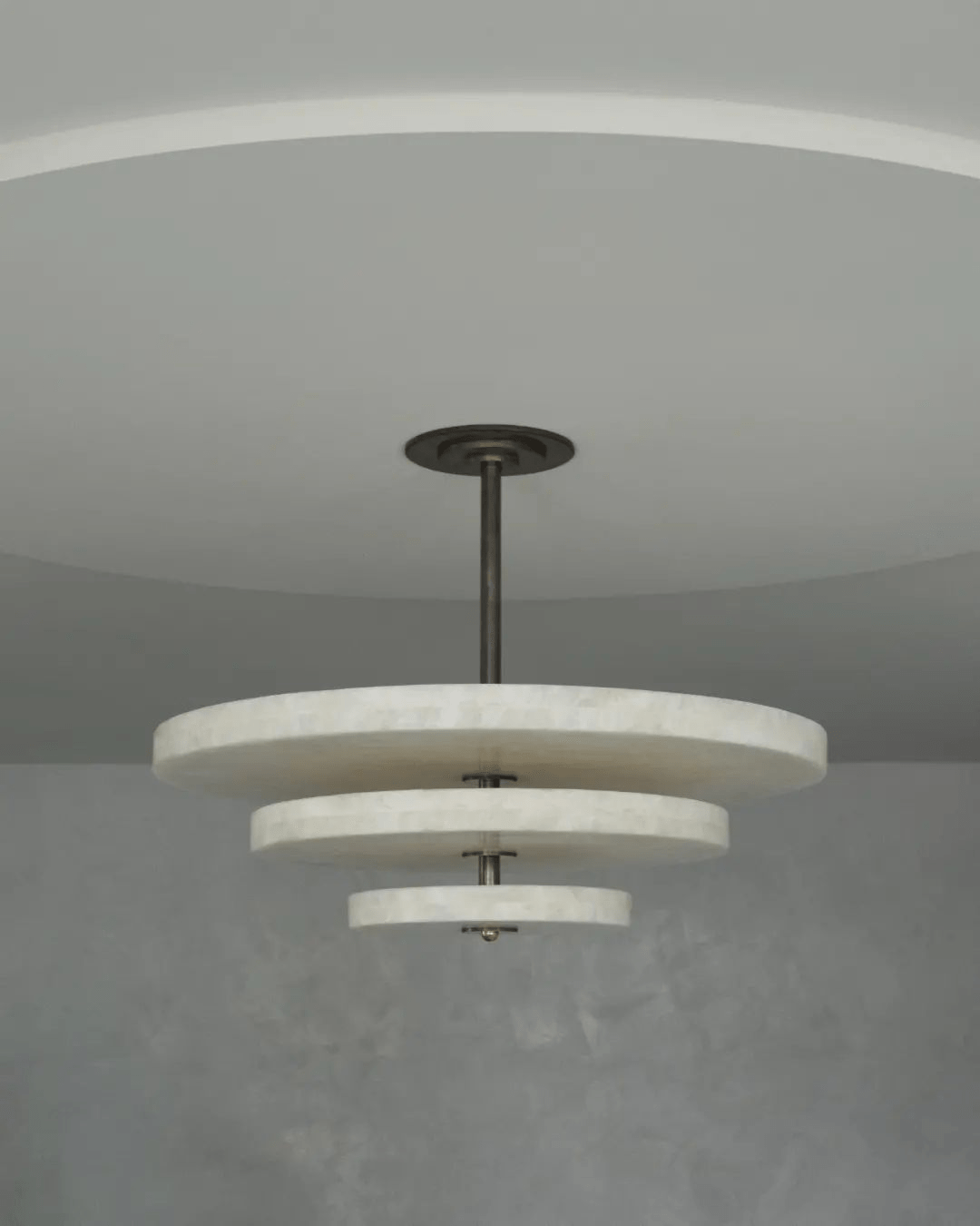 Elegant Ice Queen Alabaster Chandelier material and finish detail