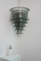 Elegant Leaf-Shaped Murano Glass Chandelier product image