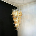 Elegant Marigold Murano Chandelier detail view
