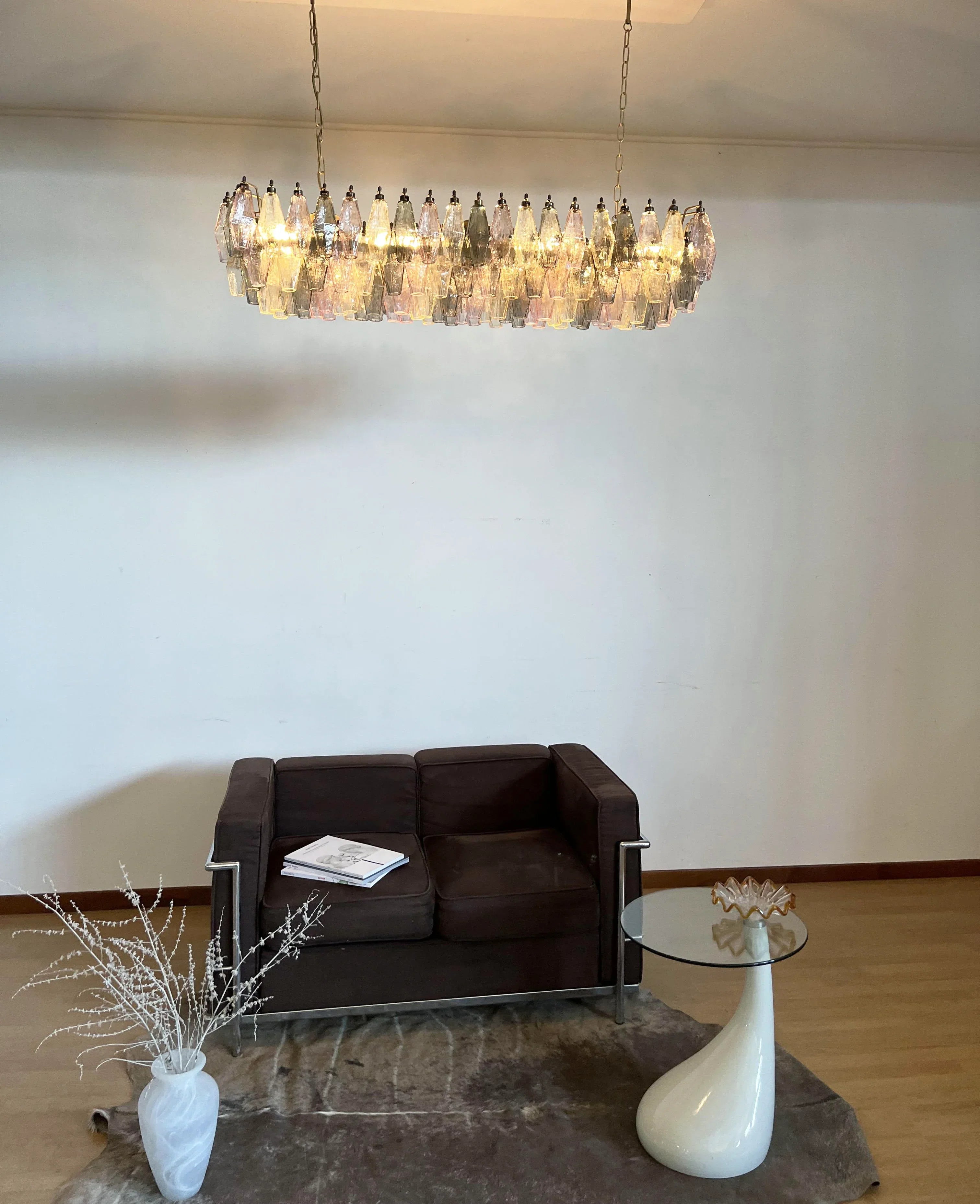 Elegant Multicolored Murano Poliedri Chandelier additional product view