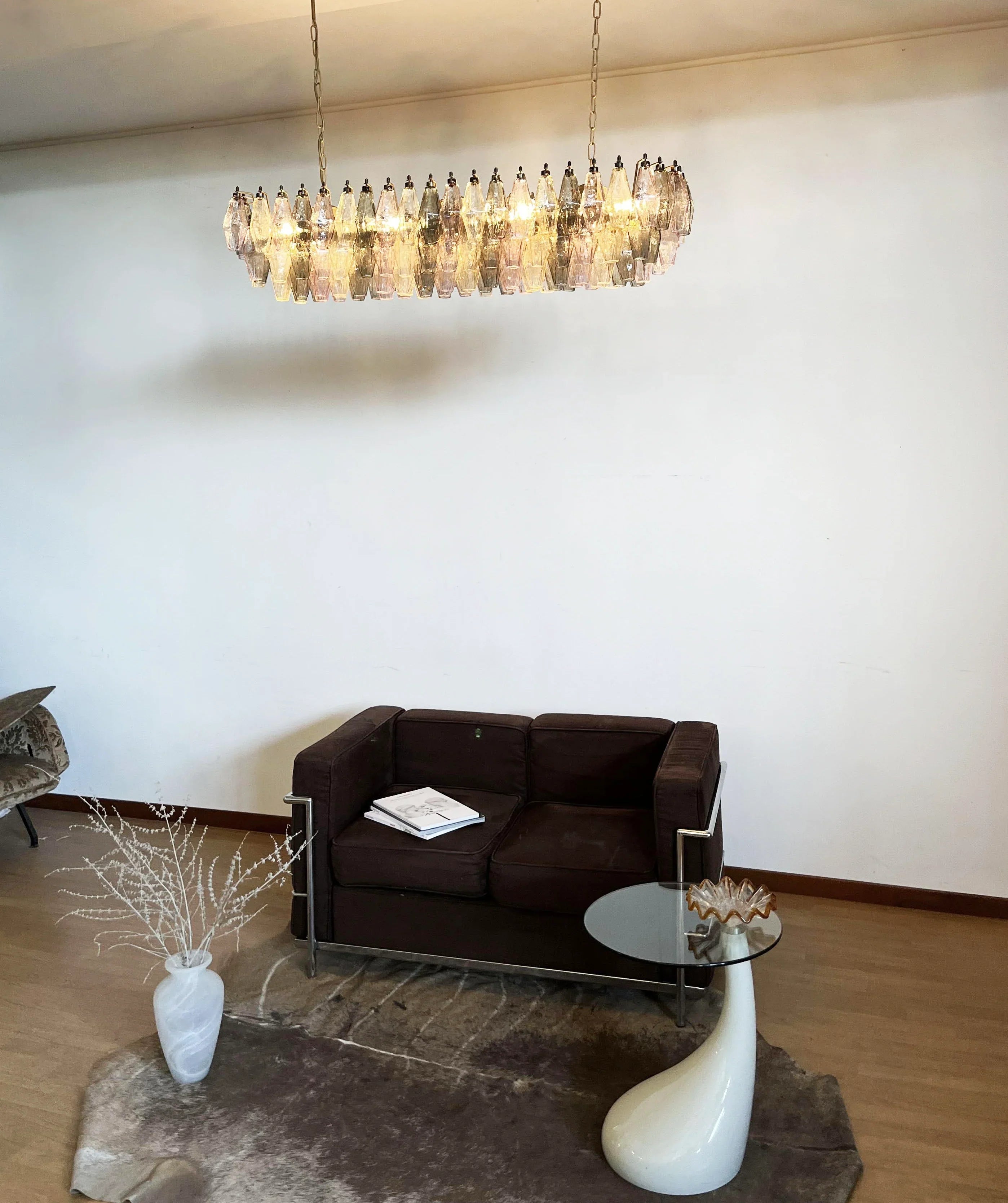 Elegant Multicolored Murano Poliedri Chandelier product image