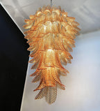 Elegant Rosalind Murano Felci Amber Chandelier product image
