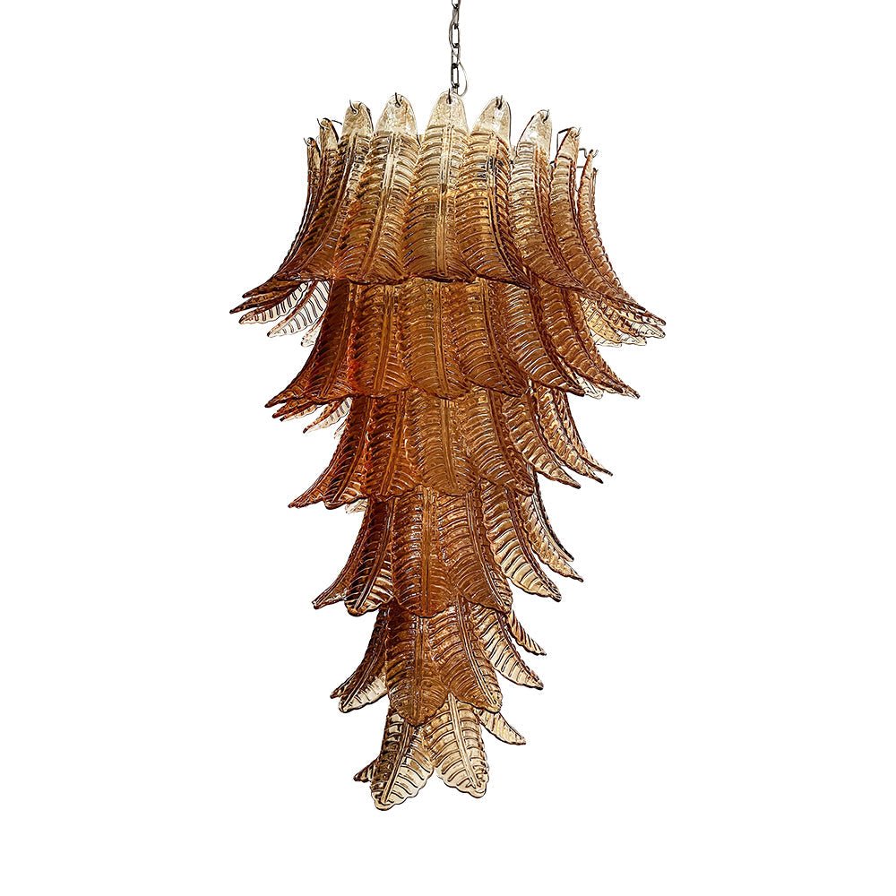 Elegant Rosalind Murano Felci Amber Chandelier product image