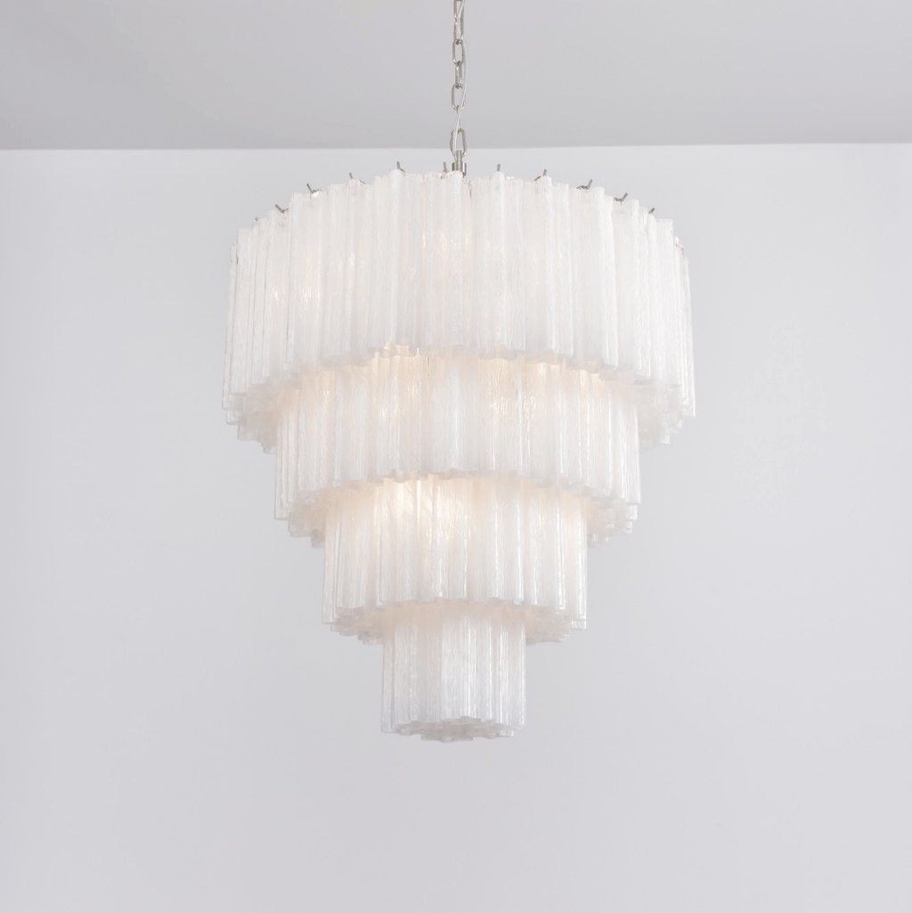 Elegant Serava Cascade Murano Tube Chandelier product image