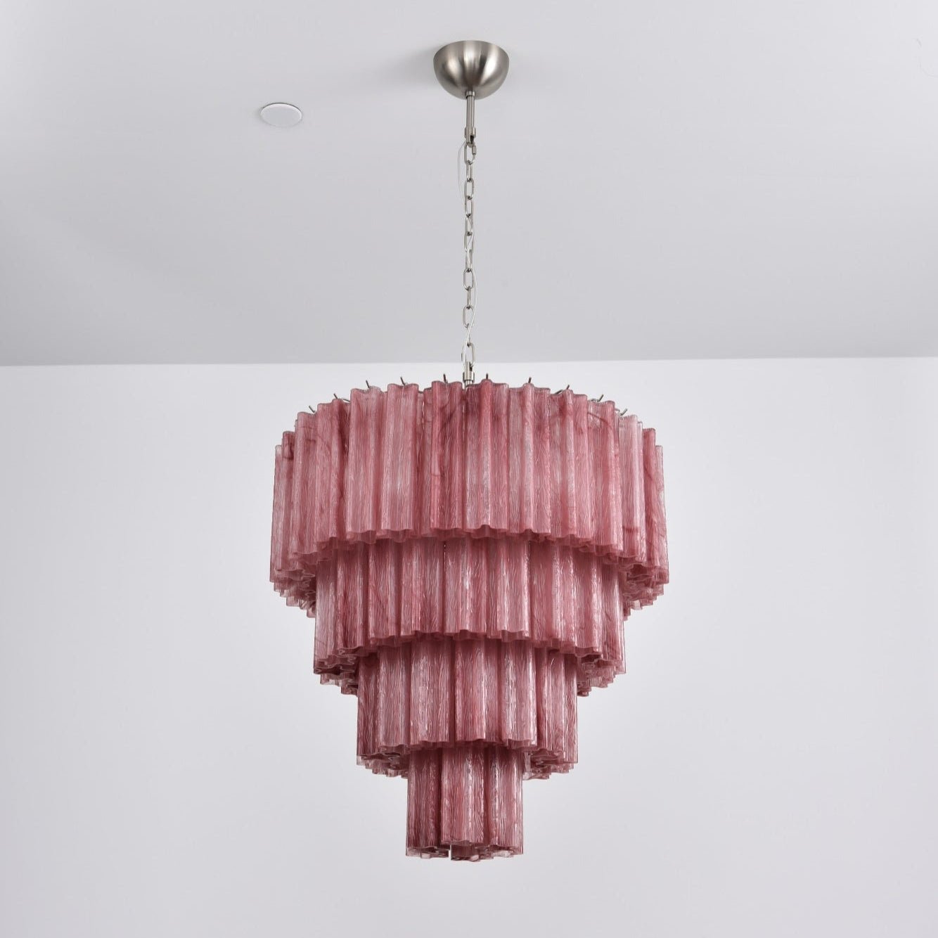 Elegant Serava Cascade Murano Tube Chandelier product image