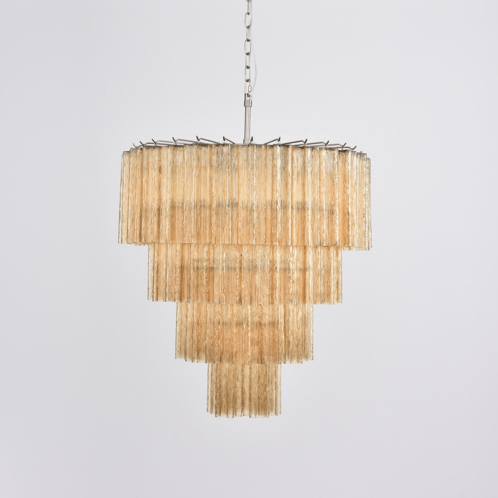 Elegant Serava Cascade Murano Tube Chandelier product image