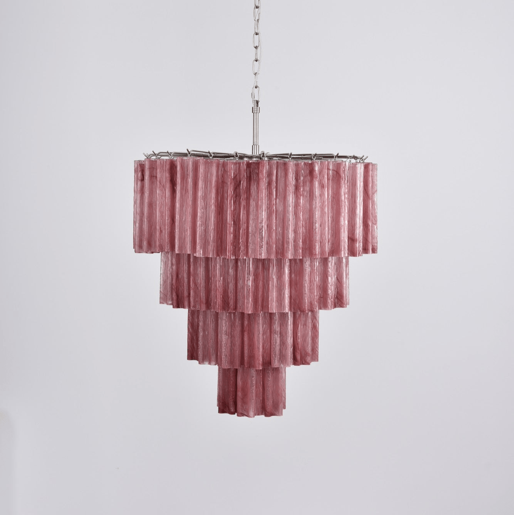 Elegant Serava Cascade Murano Tube Chandelier product image