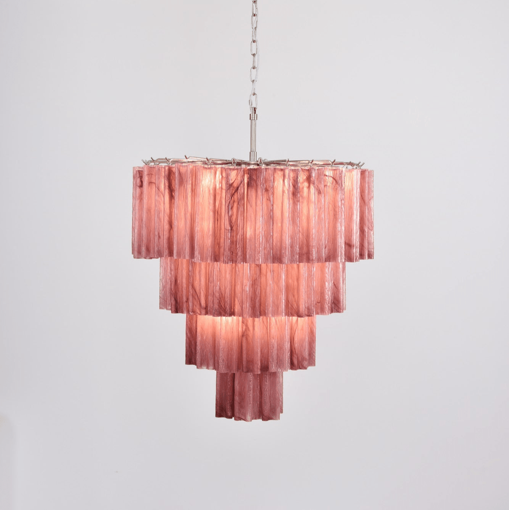 Elegant Serava Cascade Murano Tube Chandelier product image